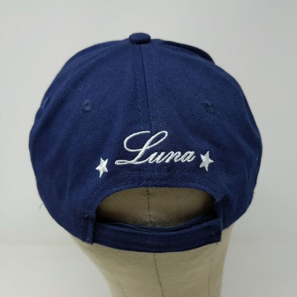 Sailor Moon Women's Strapback Hat Blue Embroidered Luna Moon Logo Anime Toei - Picture 7 of 12